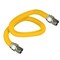 Flextron Gas Line Hose 5/8'' O.D.x60'' Len 1/2"x3/4" FIP Fittings Yellow Coated Stainless Steel Flexible FTGC-YC12-60L - alternate 1